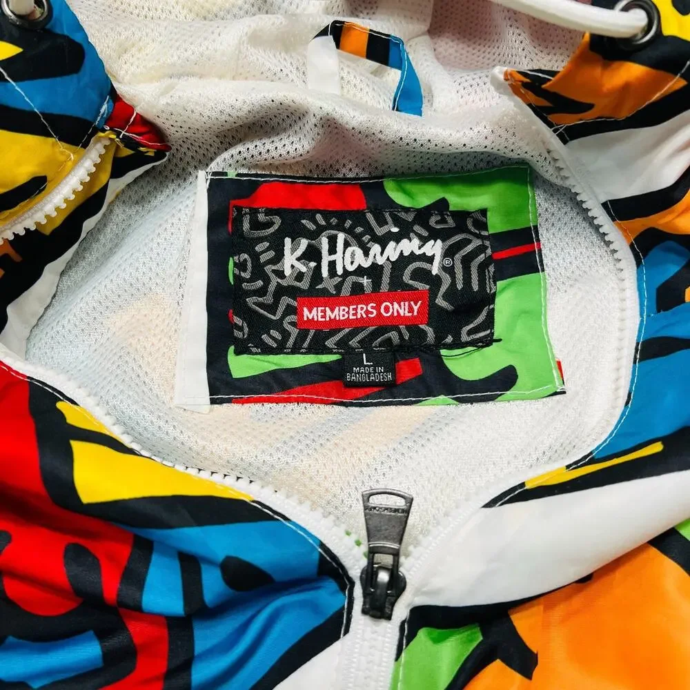 MEMBERS ONLY X KEITH HARING MEN JACKET ICONS - Picture 6 of 7